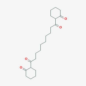 molecular formula C22H34O4 B106552 1,10-Bis(2-oxocyclohexyl)-1,10-decanedione CAS No. 17343-93-0