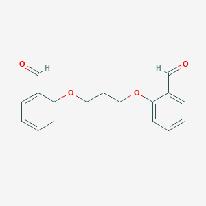 molecular formula C17H16O4 B106563 2-[3-(2-Formylphenoxy)propoxy]benzaldehyde CAS No. 17954-12-0