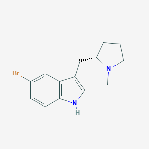 molecular formula C14H17BrN2 B106570 (S)-5-Bromo-3-((1-methylpyrrolidin-2-YL)methyl)-1H-indole CAS No. 208464-41-9
