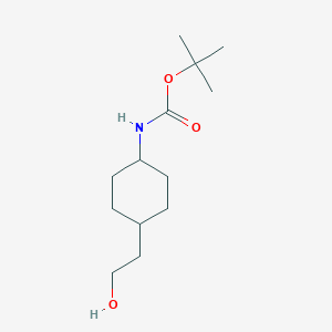 molecular formula C13H25NO3 B106574 tert-Butyl (trans-4-(2-hydroxyethyl)cyclohexyl)carbamate CAS No. 917342-29-1