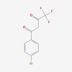 molecular formula C10H6BrF3O2 B106594 1-(4-溴苯基)-4,4,4-三氟丁烷-1,3-二酮 CAS No. 18931-61-8
