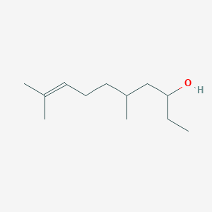molecular formula C12H24O B106629 5,9-二甲基-8-癸烯-3-醇 CAS No. 19550-54-0