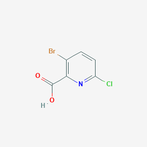 molecular formula C6H3BrClNO2 B106631 3-Bromo-6-chloropyridine-2-carboxylic acid CAS No. 929000-66-8