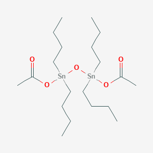 molecular formula C20H42O5Sn2 B106638 1,3-Diacetoxy-1,1,3,3-tetrabutyldistannoxane CAS No. 17068-56-3