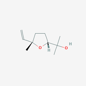 molecular formula C10H18O2 B106662 2-[(2R,5S)-5-乙烯基-5-甲基氧杂环-2-基]丙烷-2-醇 CAS No. 5989-33-3