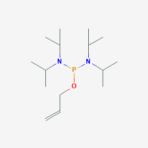molecular formula C15H33N2OP B010671 烯丙基四异丙基氨基二甲基膦酸酯 CAS No. 108554-72-9