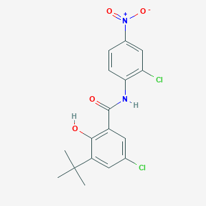 B106720 5-Chloro-3-tert-butyl-2'-chloro-4'-nitrosalicylanilide CAS No. 16128-96-4