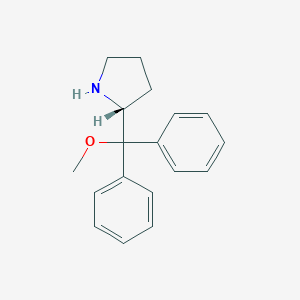molecular formula C18H21NO B106813 (R)-2-(甲氧基二苯甲基)吡咯烷 CAS No. 948595-05-9