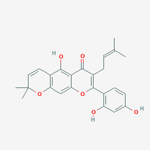 molecular formula C25H24O6 B106824 cudraflavone B CAS No. 19275-49-1