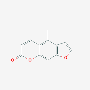 molecular formula C12H8O3 B106825 4-Methyl-7H-furo(3,2-g)(1)benzopyran-7-one CAS No. 15912-89-7