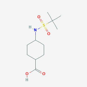 molecular formula C11H21NO4S B106828 trans-4-(1,1-Dimethylethylsulfonamido)cyclohexanecarboxylic acid CAS No. 342578-12-5