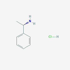 molecular formula C8H12ClN B106856 (-)-alpha-Methylbenzylamine, hydrochloride CAS No. 17279-30-0