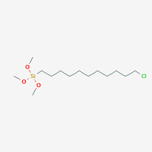 molecular formula C14H31ClO3Si B106947 (11-Chloroundecyl)(triméthoxy)silane CAS No. 17948-05-9