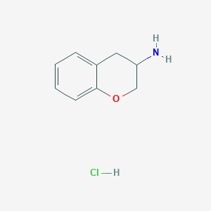 molecular formula C9H12ClNO B106966 色满-3-胺盐酸盐 CAS No. 18518-71-3