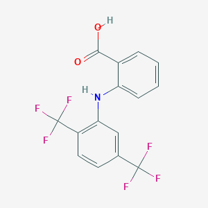 molecular formula C15H9F6NO2 B010697 Anthranilic acid, N-(alpha,alpha,alpha,alpha',alpha',alpha'-hexafluoro-2,5-xylyl)- CAS No. 102583-96-0