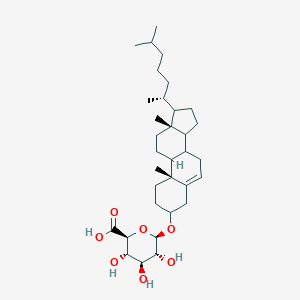 molecular formula C33H54O7 B107061 3-O-β-D-葡萄糖吡喃糖醛酸胆固醇 CAS No. 17435-78-8