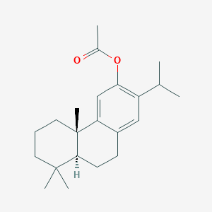 molecular formula C22H32O2 B107094 [(4bS,8aS)-4b,8,8-三甲基-2-丙-2-基-5,6,7,8a,9,10-六氢菲-3-基] 乙酸酯 CAS No. 15340-79-1