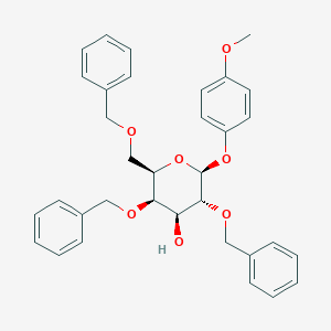 molecular formula C34H36O7 B107095 4-甲氧基苯基 2,4,6-三-O-苄基-β-D-半乳吡喃糖苷 CAS No. 247027-79-8