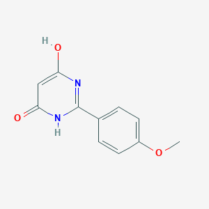 molecular formula C11H10N2O3 B107217 6-Hydroxy-2-(4-methoxyphenyl)-4(3H)-pyrimidinone CAS No. 15726-40-6