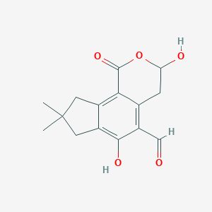 molecular formula C15H16O5 B107222 Illudalic acid CAS No. 18508-77-5