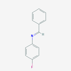 molecular formula C13H10FN B107255 苯胺，4-氟-N-（苯亚甲基）- CAS No. 83306-62-1