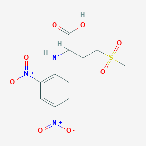 molecular formula C11H13N3O8S B107261 2-[(2,4-二硝基苯基)氨基]-4-(甲基磺酰基)丁酸 CAS No. 16068-18-1