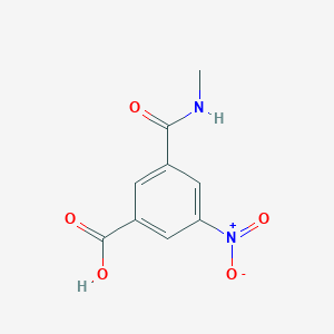 molecular formula C9H8N2O5 B107300 3-[(甲基氨基)羰基]-5-硝基苯甲酸 CAS No. 1954-97-8