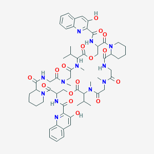 molecular formula C60H76N12O16 B010731 Sandramycin CAS No. 100940-65-6