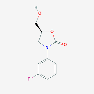 B107356 (S)-3-(3-Fluorophenyl)-5-(hydroxymethyl)oxazolidin-2-one CAS No. 919081-42-8