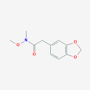 B107361 2-(benzo[d][1,3]dioxol-5-yl)-N-methoxy-N-methylacetamide CAS No. 153277-41-9