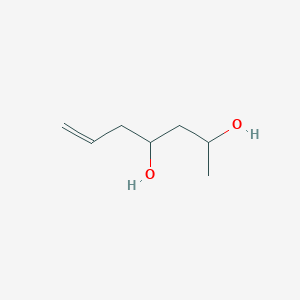 molecular formula C7H14O2 B010743 6-庚烯-2,4-二醇 CAS No. 19781-76-1
