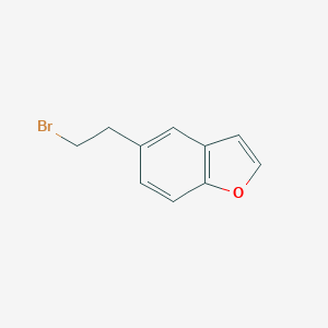 molecular formula C10H9BrO B107433 苯并呋喃，5-(2-溴乙基)- CAS No. 133034-06-7