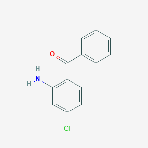 molecular formula C13H10ClNO B107462 (2-Amino-4-chlorophenyl)(phenyl)methanone CAS No. 4076-50-0
