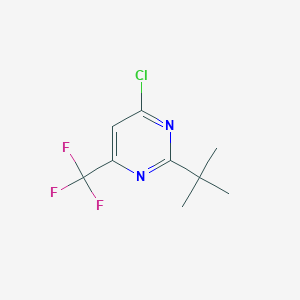 molecular formula C9H10ClF3N2 B107485 2-(叔丁基)-4-氯-6-(三氟甲基)嘧啶 CAS No. 193611-28-8