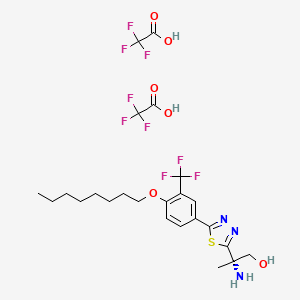 (2S)-2-amino-2-[5-[4-octoxy-3-(trifluoromethyl)phenyl]-1,3,4-thiadiazol-2-yl]propan-1-ol;2,2,2-trifluoroacetic acid