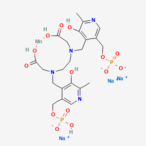 Trisodium;[4-[[carboxymethyl-[2-[carboxymethyl-[[3-hydroxy-5-[[hydroxy(oxido)phosphoryl]oxymethyl]-2-methylpyridin-4-yl]methyl]amino]ethyl]amino]methyl]-5-hydroxy-6-methylpyridin-3-yl]methyl phosphate;manganese