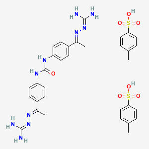 1,3-bis[4-[(E)-N-(diaminomethylideneamino)-C-methylcarbonimidoyl]phenyl]urea;4-methylbenzenesulfonic acid