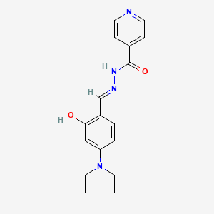 molecular formula C17H20N4O2 B10752497 N'-(4-(diethylamino)-2-hydroxybenzylidene)isonicotinohydrazide 