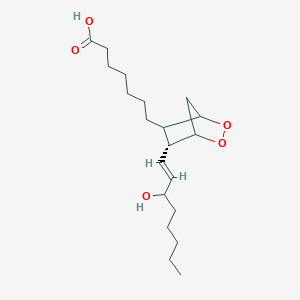 molecular formula C20H34O5 B10752526 Prost-13-en-1-oic acid, 9,11-epidioxy-15-hydroxy-, (9alpha,11alpha,13E,15S)- 