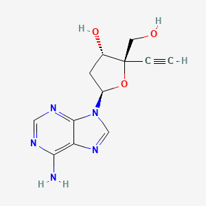 molecular formula C12H13N5O3 B10752535 4'-Ethynyl-2'-deoxyadenosine 