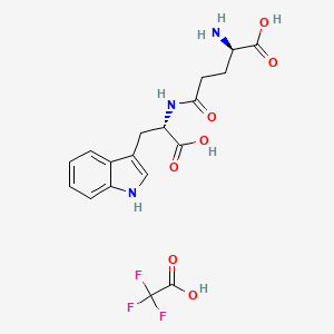 molecular formula C18H20F3N3O7 B10752558 Golotimod TFA 