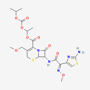 molecular formula C21H27N5O9S2 B10753290 (E)-CefpodoximeProxetil 