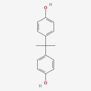 molecular formula C15H16O2<br>C15H16O2<br>(CH3)2C(C6H4OH)2 B10753360 Bisphenol A CAS No. 71684-32-7