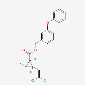 molecular formula C21H20Cl2O3<br>C21Cl2H20O3 B10753364 Permethrin CAS No. 52341-32-9