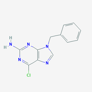 B107534 9-Benzyl-6-chloro-9h-purin-2-amine CAS No. 6336-42-1