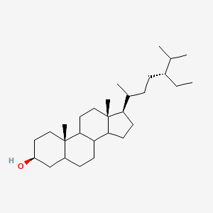 molecular formula C29H52O B10753410 (3S,10S,13R,17R)-17-[(5R)-5-ethyl-6-methylheptan-2-yl]-10,13-dimethyl-2,3,4,5,6,7,8,9,11,12,14,15,16,17-tetradecahydro-1H-cyclopenta[a]phenanthren-3-ol 