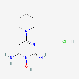 molecular formula C9H16ClN5O B10753825 Minoxidil hydrochloride 