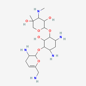 4,6-Diamino-3-{[3-amino-6-(aminomethyl)-3,4-dihydro-2h-pyran-2-yl]oxy}-2-hydroxycyclohexyl 3-deoxy-4-c-methyl-3-(methylamino)pentopyranoside