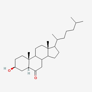 molecular formula C27H46O2 B10753962 5alpha-Cholestan-3beta-ol-6-one 