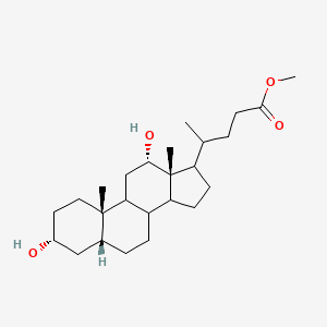 methyl 4-[(3R,5R,10S,12S,13R)-3,12-dihydroxy-10,13-dimethyl-2,3,4,5,6,7,8,9,11,12,14,15,16,17-tetradecahydro-1H-cyclopenta[a]phenanthren-17-yl]pentanoate